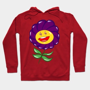 purple flower ecopop Hoodie